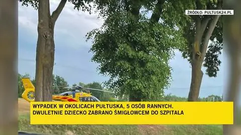 Wypadek w okolicach Pułtuska
