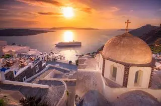Santoryn w Grecji