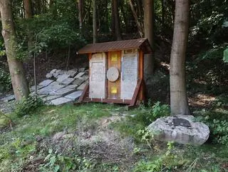 Położono je obok lapidarium 