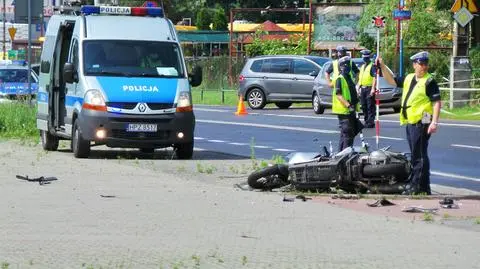 Wypadek na Patriotów. Zginął motocyklista