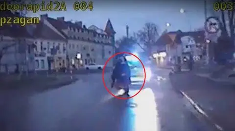 Uciekający motocyklista