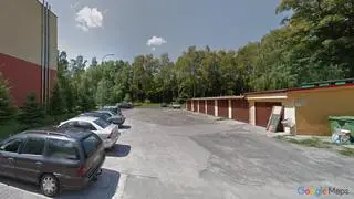 Garaże przy ulicy Grunwaldzkiej w Trzebini
