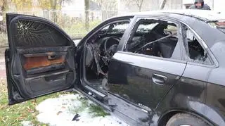 Wybiła szybę, wnętrze samochodu polała zmywaczem do paznokci i podpaliła