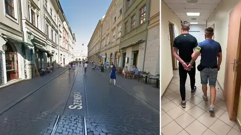Strzały w centrum Krakowa. 23-latek trafił do szpitala, zatrzymali podejrzanego