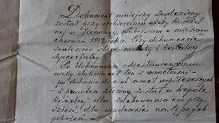 Zachował się list z 1912 roku