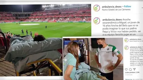 Śmiertelnie chory kibic spełnił marzenie. Obejrzał z trybun mecz ulubionej drużyny