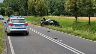 Do wypadku niedaleko Działdowa doszło w niedzielę (10 lipca)