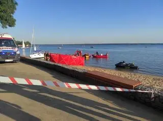 Motorówka potrąciła mężczyznę na Jeziorze Turawskim