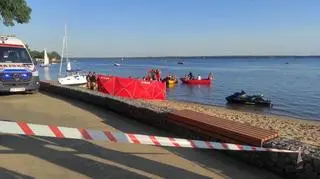 Motorówka potrąciła mężczyznę na Jeziorze Turawskim