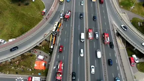 Wypadek z udziałem autobusu