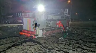 W wozie strażackim jechało trzech druhów i trzech wolontariuszy WOŚP