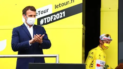 Wyjątkowy dzień na Tour de France. Ściganie pod okiem prezydenta Macrona