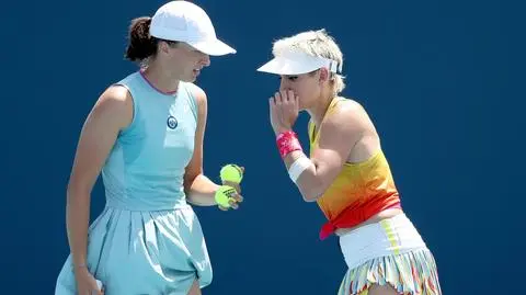 Świątek zaczęła turniej w Indian Wells od wygranej w deblu