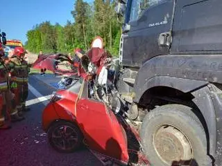 Wypadek śmiertelny w pobliżu Słupska