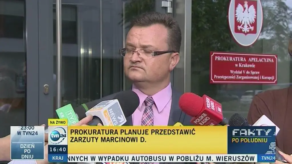 Marcin Dubieniecki oczekuje na przesłuchanie