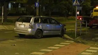 Kierująca autem osobowym i jej ranne dziecko trafili do szpitala