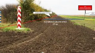 Pas drogi granicznej 