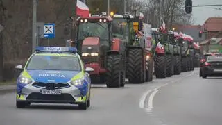 Protest rolników w Pruszczu Gdańskim