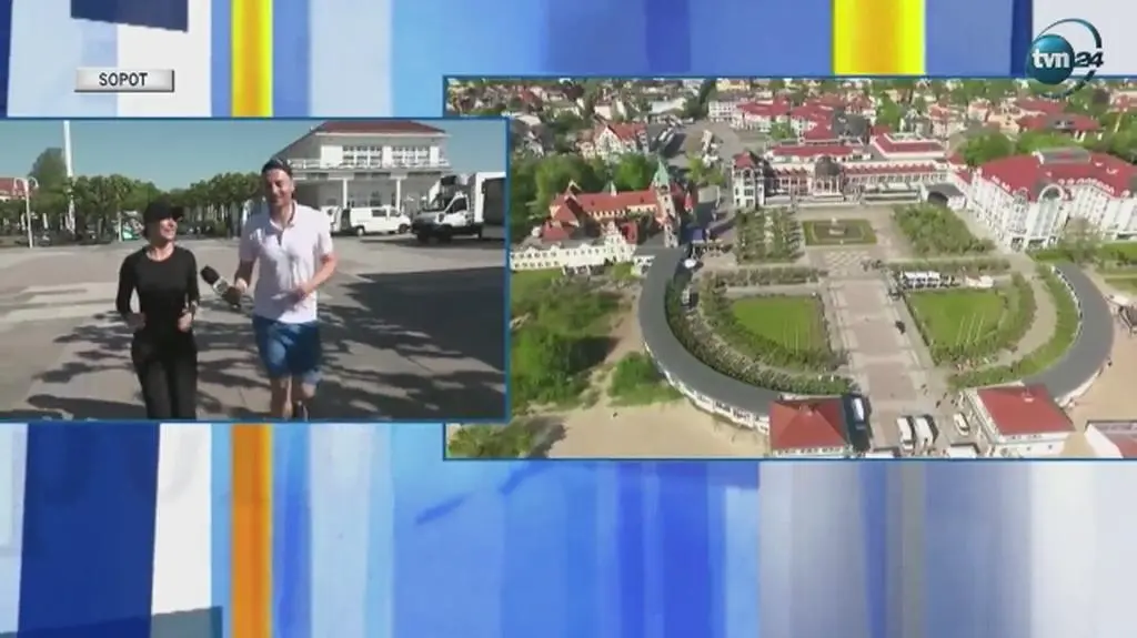 Reporter TVN24 obiegł z Magdą Soszyńską