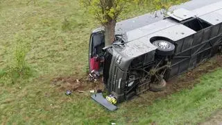 Wypadek autokaru w miejscowości Polaki koło Siedlec