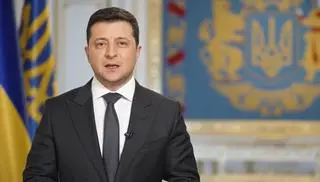 Prezydent Ukrainy Wołodymyr Zełenski