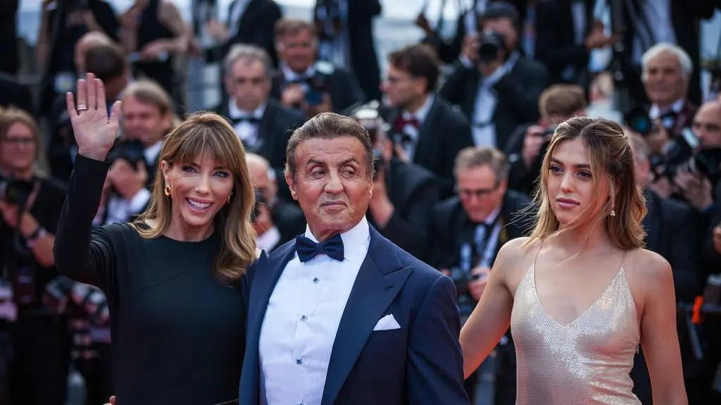 Sylvester Stallone z żoną i córką Sistine