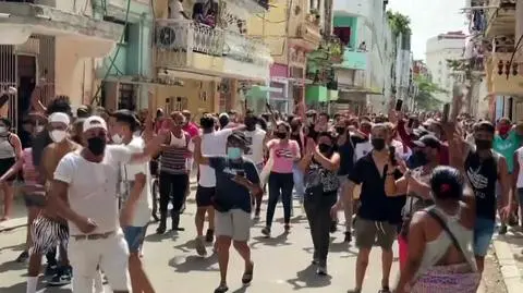Niemal 600 manifestacji w ciągu miesiąca. Fala protestów przetacza się przez Kubę