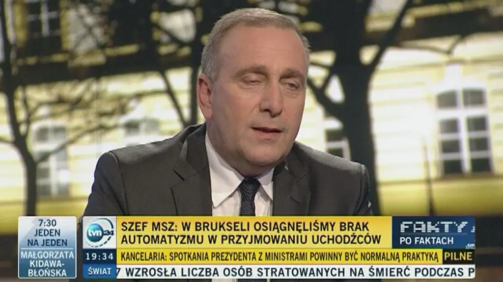 Grzegorz Schetyna o współpracy służb specjalnych w kwestii uchodźców