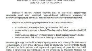 Janicki pisze do Dutkiewicza