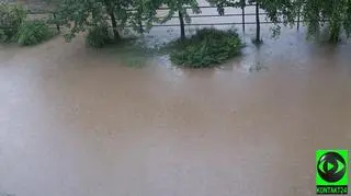 Zalana miejscowość Strzelce 