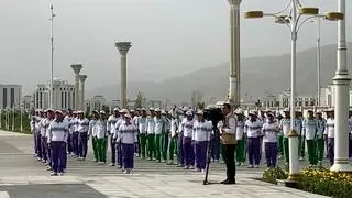 Wiec w Turkmenistanie
