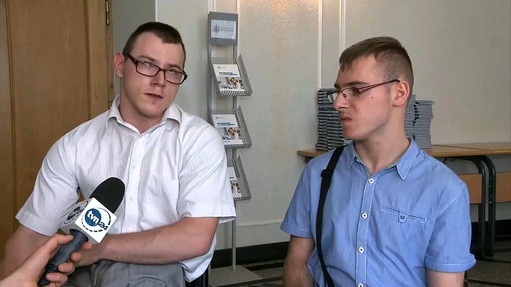 Adrian Glinka i Jakub Hartwich na obradach Parlamentu Dzieci i Młodzieży