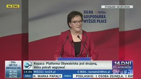 Kopacz: raz dwa trzy zwyciężymy właśnie my