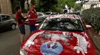 Specjalny kibicowski samochód w La Baule. Wszędzie jeździł za reprezentacją