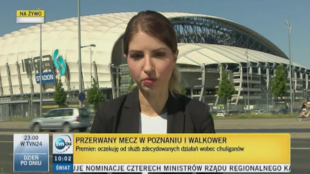 Burda na stadionie podczas meczu Lecha z Legią
