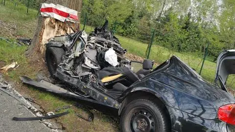 Mikołów. Uderzył w drzewo, zginął na miejscu