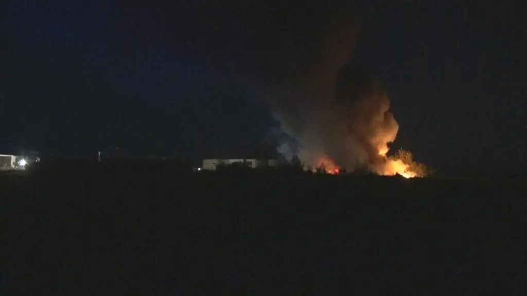 Pożar składowiska chemikaliów w Kujawsko-Pomorskiem