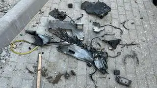 Mer Kijowa Witalij Kliczko pokazał szczątki irańskiego drona, który spadł na Kijów