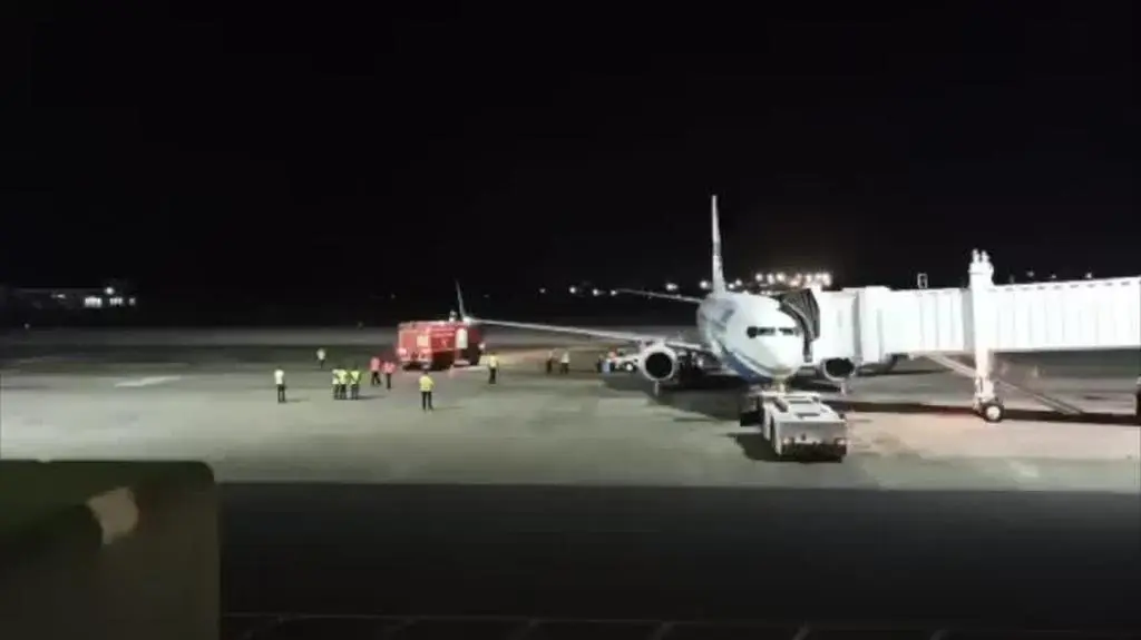Interwencja straży na lotnisku w Kenii
