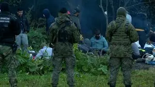 Obozowisko na granicy polsko-białoruskiej