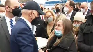 Biden rozmawiał z uchodźczynią z Ukrainy