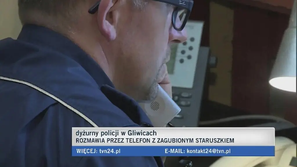 Rozmowa dyżurnego policji z zagubionym mężczyzną