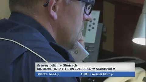 Rozmowa dyżurnego policji z zagubionym mężczyzną