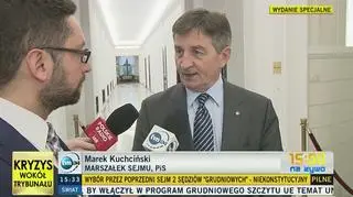Marek Kuchciński: to jest kompromitacja dla Trybunału Konstytucyjnego