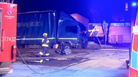 W miejscowości Czerwonak doszło do zderzenia ciężarówki z pociągiem 