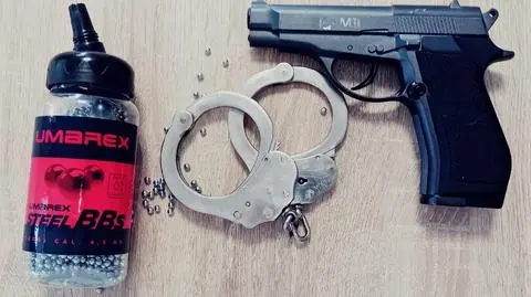 Strzelał z pistoletu na metalowe kulki. Kobieta trafiła do szpitala