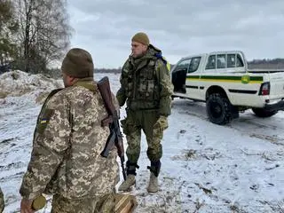 Zdjęcia Mateusza Lachowskiego z frontu pod Kijowem