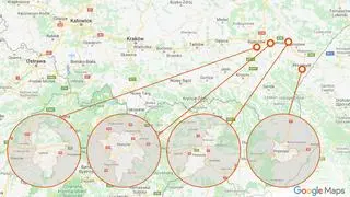 Powiaty najbardziej dotknięte ulewami