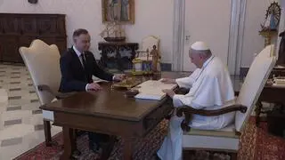 Prezydent Andrzej Duda spotkał się z papieżem Franciszkiem