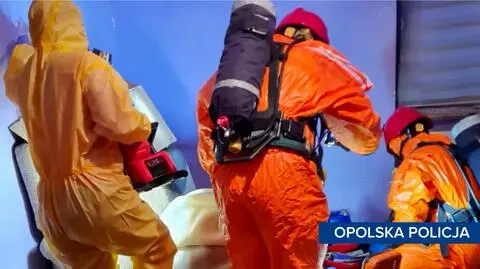 Zlikwidowano laboratorium narkotyków, zatrzymano trzy osoby. Nagranie 